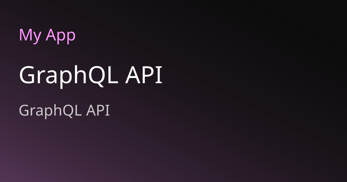 GraphQL API